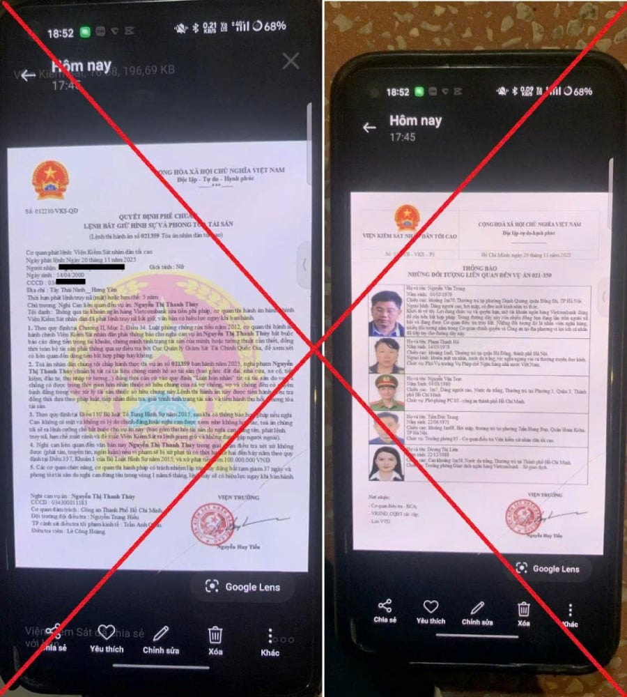 Không được gửi hình ảnh, bản photo sổ đỏ, giấy tờ cá nhân cho người lạ