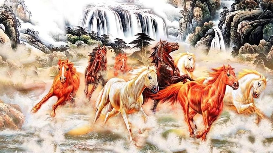 Tranh mã đáo thành công mang ý nghĩa cầu tài lộc, mong công danh sự nghiệp thuận lợi.