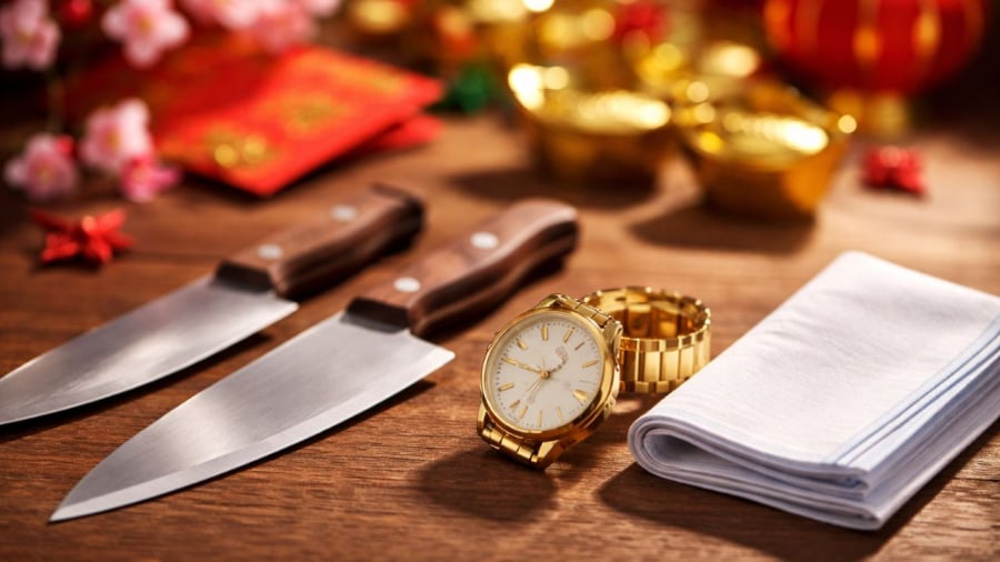 Tránh tặng dao kéo vật sắc nhọn