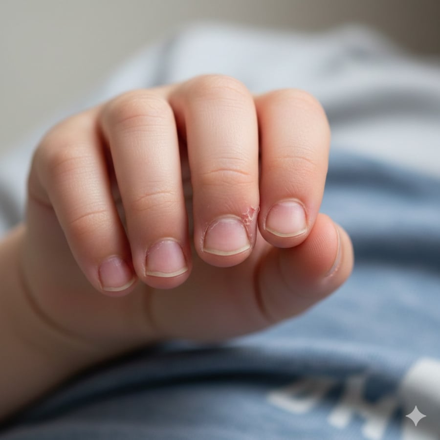 Thói quen cắn móng tay kéo dài có thể làm tổn thương da quanh móng, tạo điều kiện cho vi khuẩn xâm nhập và gây nhiễm trùng.