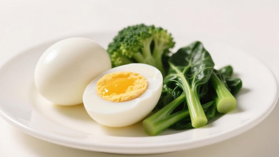 Trứng kết hợp với với rau mang lại nhiều lợi ích trong việc hỗ trợ giảm cân.