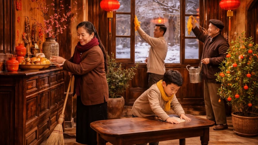 Dọn dẹp trong tiết Đại Hàn là tốt nhưng tránh những xáo trộn quá lớn như xây dựng, đập phá nhà cửa