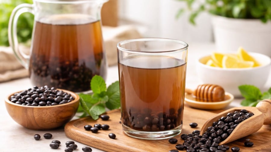 Nước đậu đen không chỉ thải độc thanh nhiệt mà còn giúp giảm cân