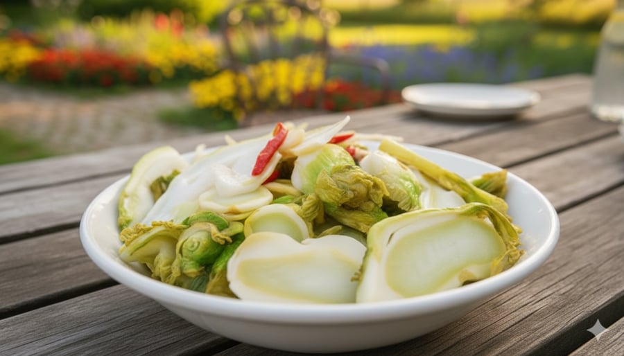 Rau mầm đá chế biến đơn giản nhưng giúp bữa cơm mùa đông thanh nhẹ, dễ tiêu và đỡ ngán.