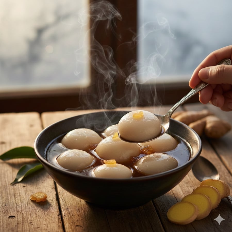 Gừng là nguyên liệu quen thuộc thường được dùng trong các món ăn giữ ấm, hỗ trợ cơ thể khi thời tiết lạnh.