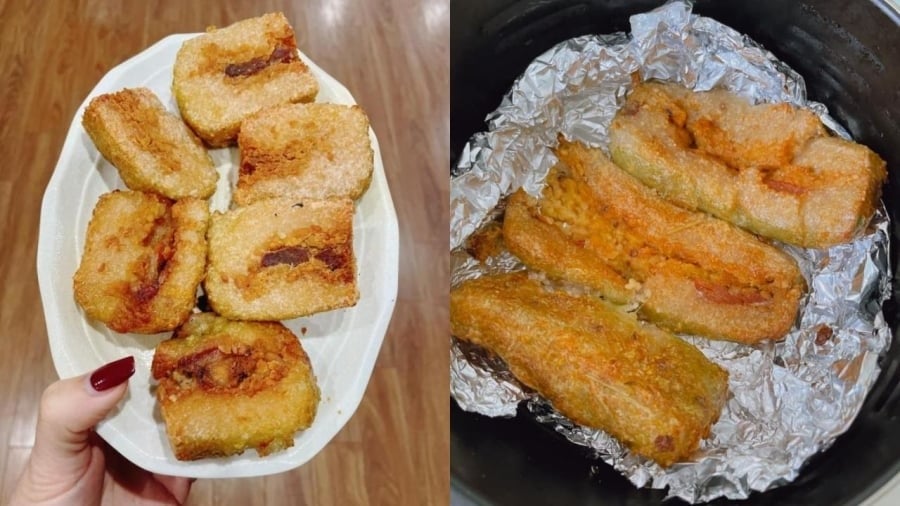 Không nên rán bánh chưng mới luộc vì bánh còn mềm, dễ vỡ.