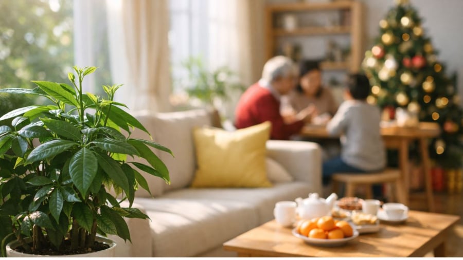 Cây cảnh trong nhà xanh tốt báo hiệu tài lộc, sinh khí mới