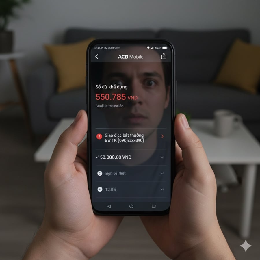 Chỉ sau vài phút làm theo hướng dẫn qua Zalo, nhiều nạn nhân phát hiện toàn bộ tiền trong tài khoản đã bị chuyển đi.