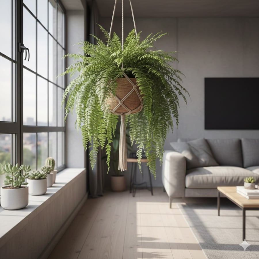 Dương xỉ Boston được dự đoán sẽ là một trong những cây cảnh “hot” năm 2026 nhờ khả năng thích nghi tốt với không gian sống trong nhà.