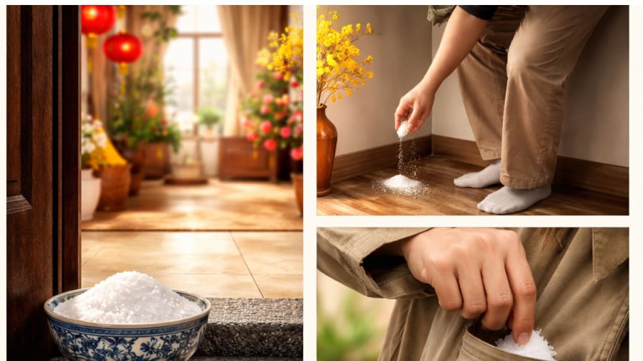 Dân gian tin rằng muối có thể xua đuổi tà khí