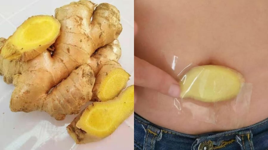 Đắp gừng lên rốn mang lại nhiều lợi ích cho sức khỏe.