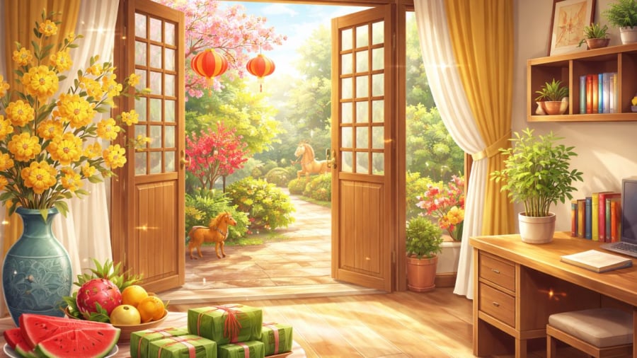 Sáng mùng 1 nhớ mở cửa đón khí lành