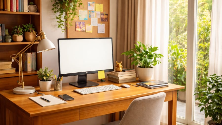 Chú ý tới góc làm việc