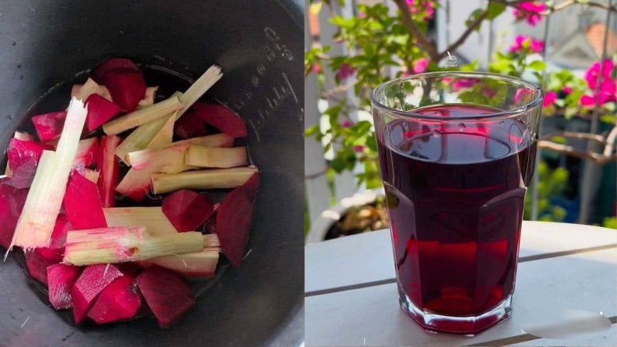 Sự kết hợp của mía và củ dền mang lại nhiều lợi ích cho sức khỏe.