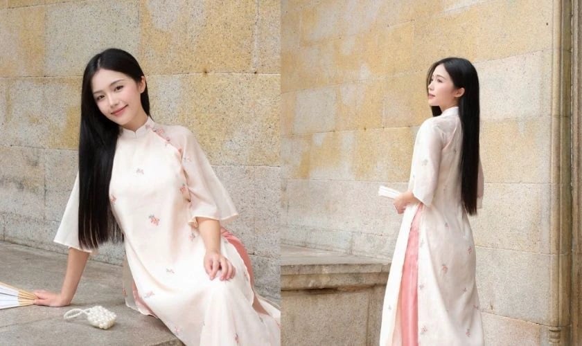 Kiểu tóc dài thanh tú. (Ảnh minh họa)