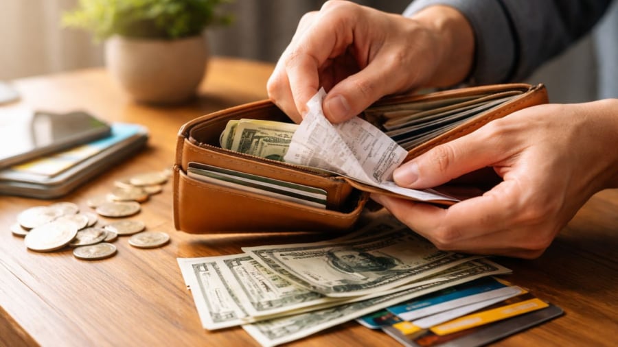 Đừng giữ những biên lai hoá đơn cũ trong ví