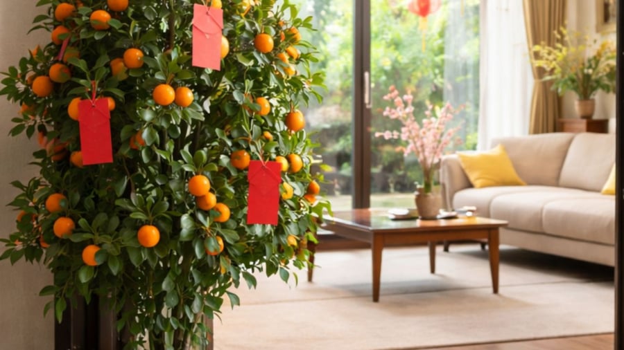 Tuyệt đối tránh cây cảnh chắn lối ra vào