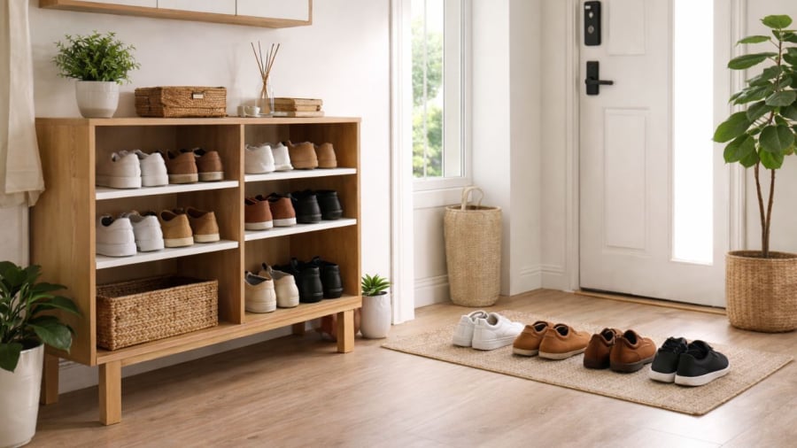 Theo người xưa giày dép nên quay mũi ra ngoài cửa