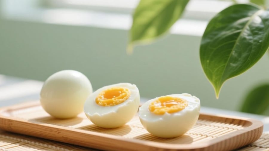 Ăn trứng giúp tạo cảm giác no lâu, không làm đường huyết tăng vọt sau khi ăn, giúp hạn chế thèm ăn, từ đó mang lại hiệu quả cho việc giảm cân.