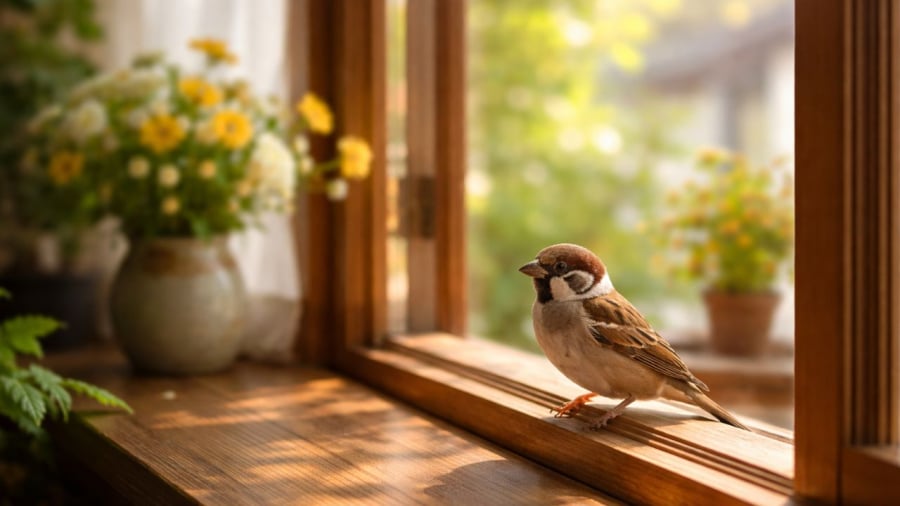 Chim sẻ thường mang tín hiệu tốt lành