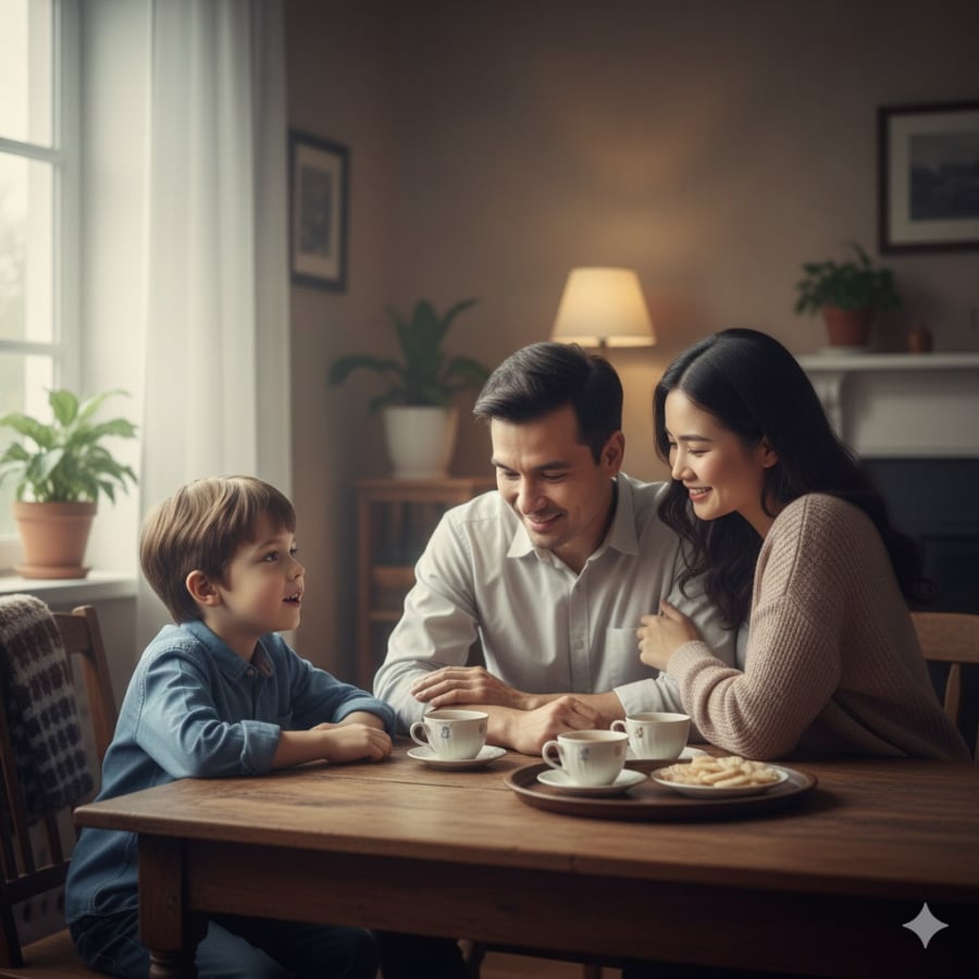 Khi trẻ được lắng nghe và tôn trọng, sự tự tin và an toàn cảm xúc sẽ hình thành từ sớm.