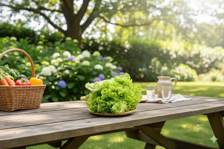 Xà lách – loại rau quen thuộc ở chợ Việt, giá rẻ nhưng giá trị dinh dưỡng cao.