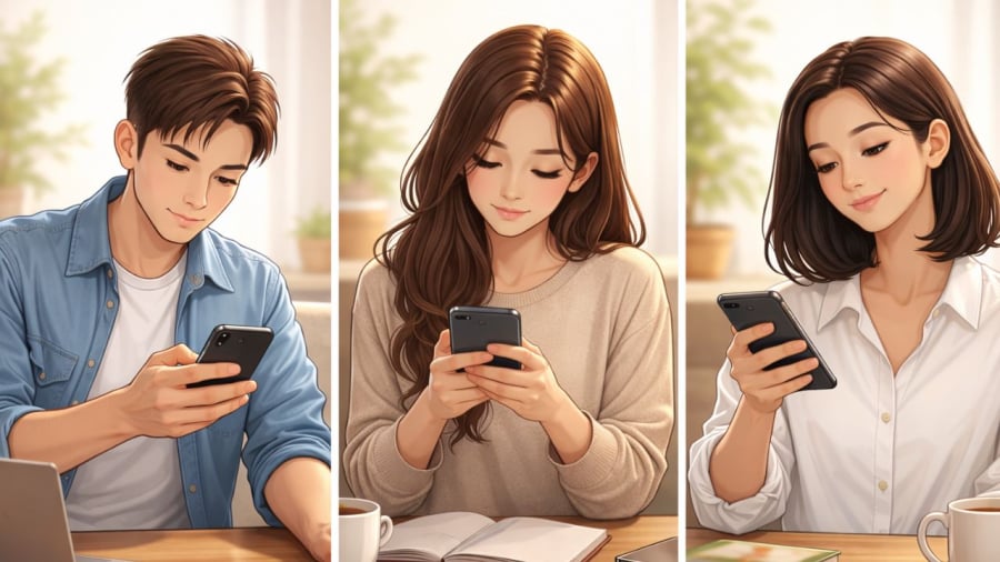 Bạn thường cầm điện thoại theo cách nào?