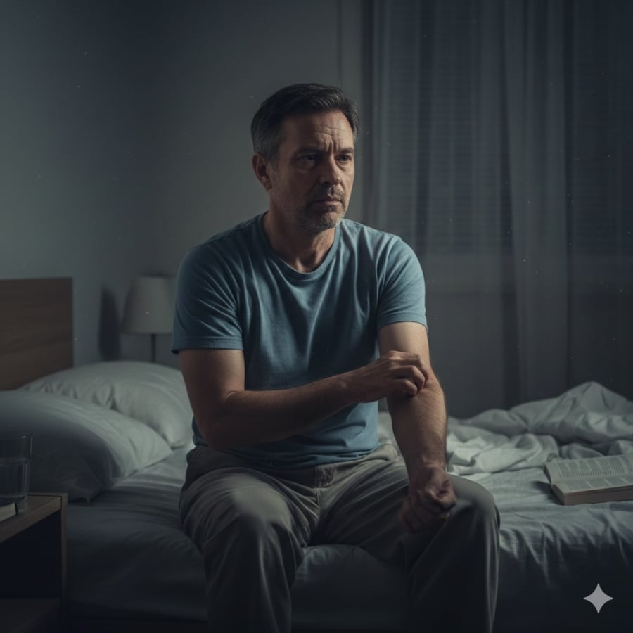 Cơn ngứa kéo dài, đặc biệt về đêm, có thể xuất hiện từ rất sớm trước khi ung thư gan gây đau hay vàng da.