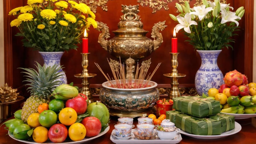 Chú ý ban thờ cuối năm