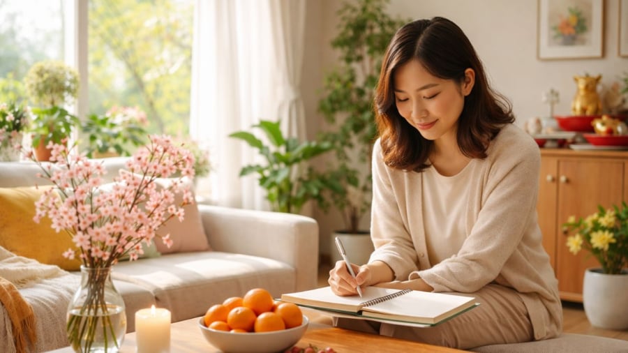 Viết ra điều mong muốn và đặt kế hoạch cho cả năm