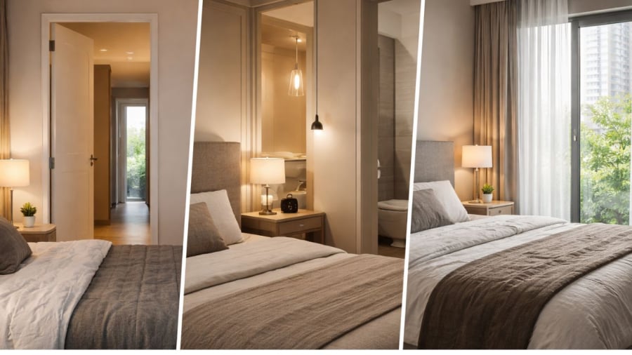 Đầu giường là vị trí quan trọng liên quan tới giấc ngủ và phong thuỷ nên cần chú ý