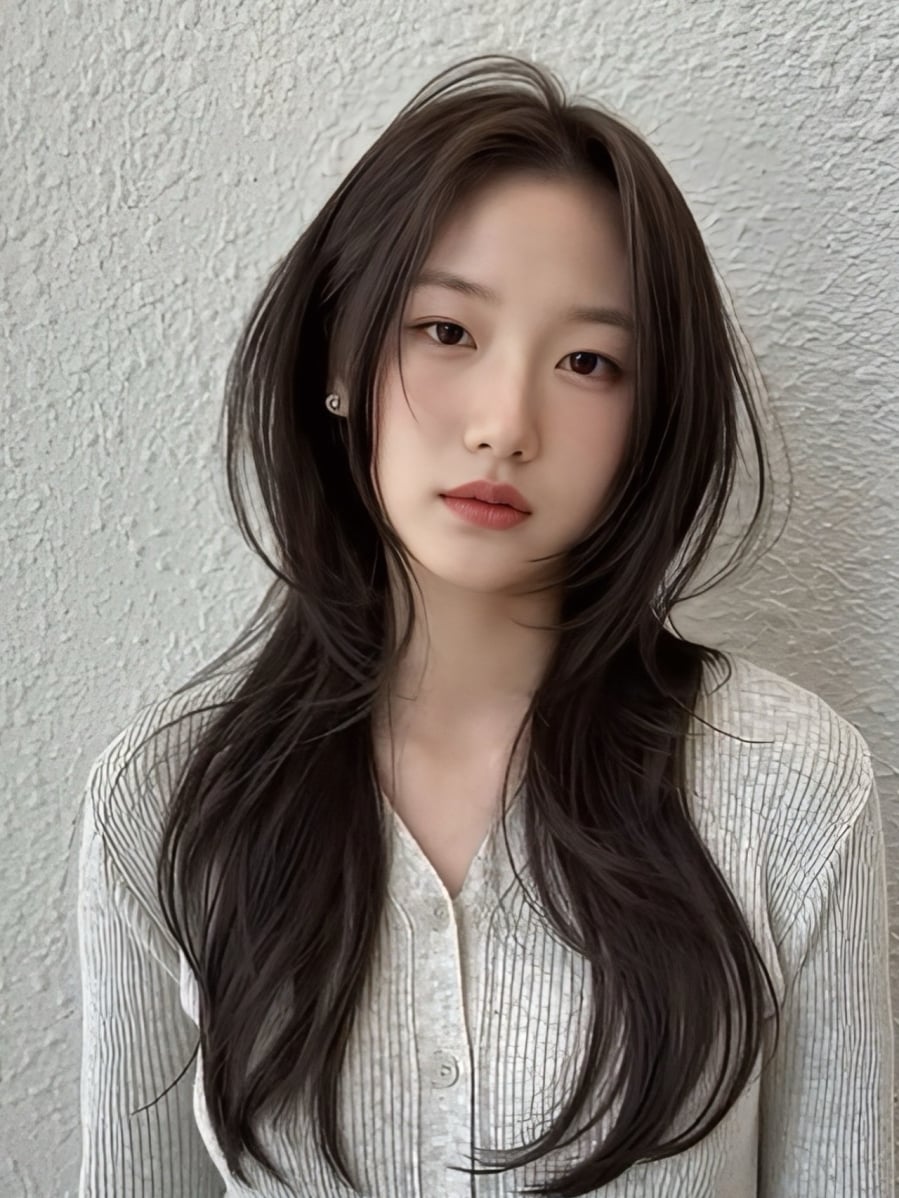 Trong dịp Tết, tóc đuôi cá uốn cụp tạo nên vẻ đẹp vừa cổ điển vừa hiện đại.