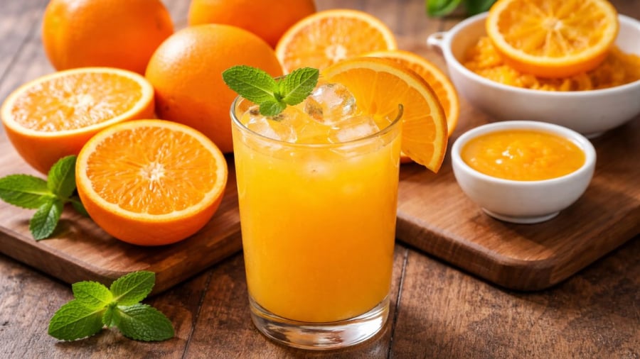 Nước cam tốt cho sức khoẻ nhưng cần uống đúng lúc