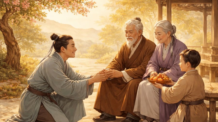 Hiếu thảo là gốc rễ hình thành nhân cách con người