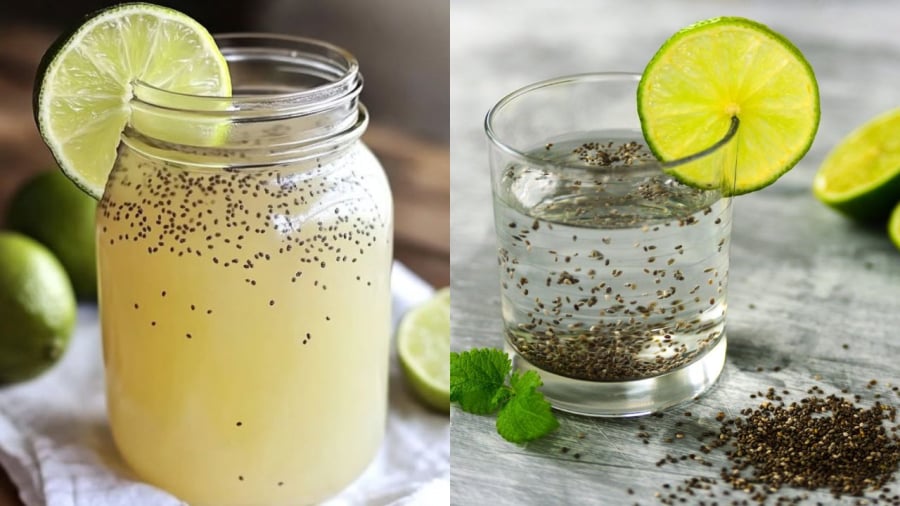 Nước chanh hạt chia có thể tạo cảm giác no, giúp hạn chế thèm ăn.