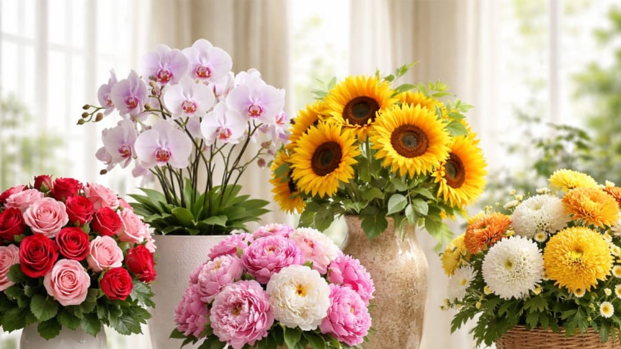 Hoa mang lại sinh khí