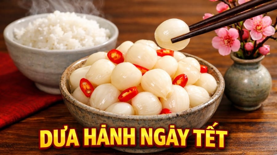 Cách này cho ra dưa hành thơm đậm, vị mặn ngọt hài hòa, giòn lâu và rất hợp ăn kèm thịt kho, bánh tét.