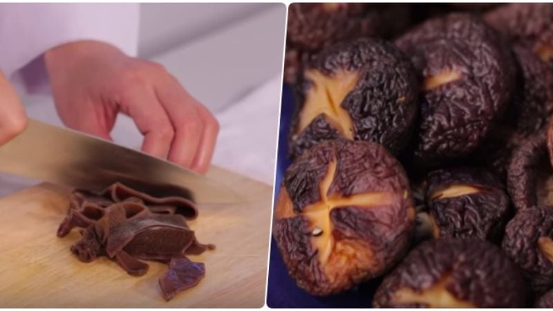 Sơ chế nấm hương và mộc nhĩ