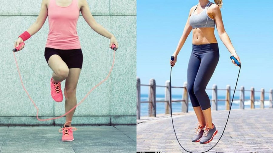 Nhảy dây đúng cách giúp bạn giảm cân hiệu quả mà không lo làm to bắp chân.