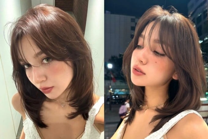 Các lớp tóc được cắt so le khéo léo giúp mái tóc trông dày và có sức sống hơn, đặc biệt phù hợp với những người có tóc mỏng hoặc dễ xẹp. 