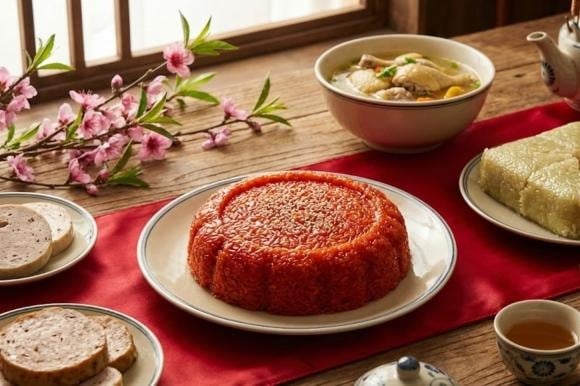 Để xôi gấc dẻo mềm, hạt căng bóng và không bị lại gạo khi để lâu, bạn nên áp dụng cách đồ hai lần lửa.    