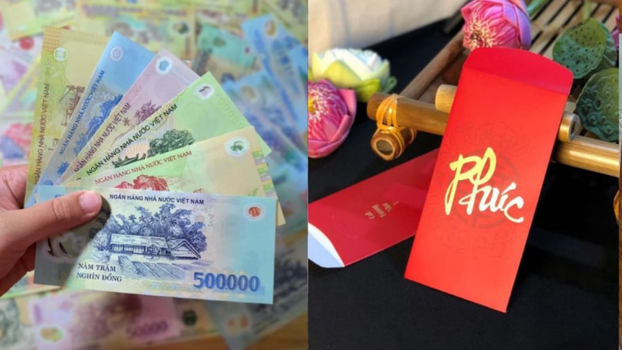 Đúng vào khoảnh khắc giao thừa, bạn có thể đặt vài tờ tiền hoặc bao lì xì đỏ vào túi để lấy may, thu hút tài lộc.