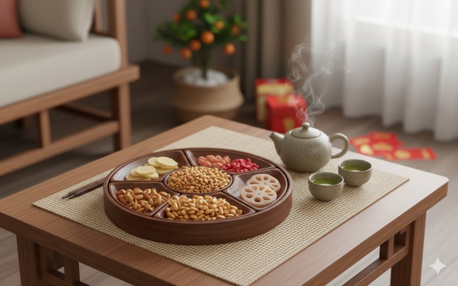 Hạt thông đang dần thay thế các loại hạt quen thuộc, trở thành điểm nhấn mới trên mâm bánh mứt ngày Tết.