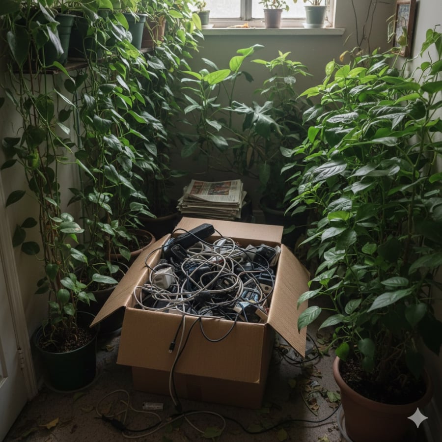 Cây xanh rậm rạp và đồ cũ tích trữ lâu ngày có thể làm giảm độ thông thoáng, ảnh hưởng môi trường sống trong nhà.