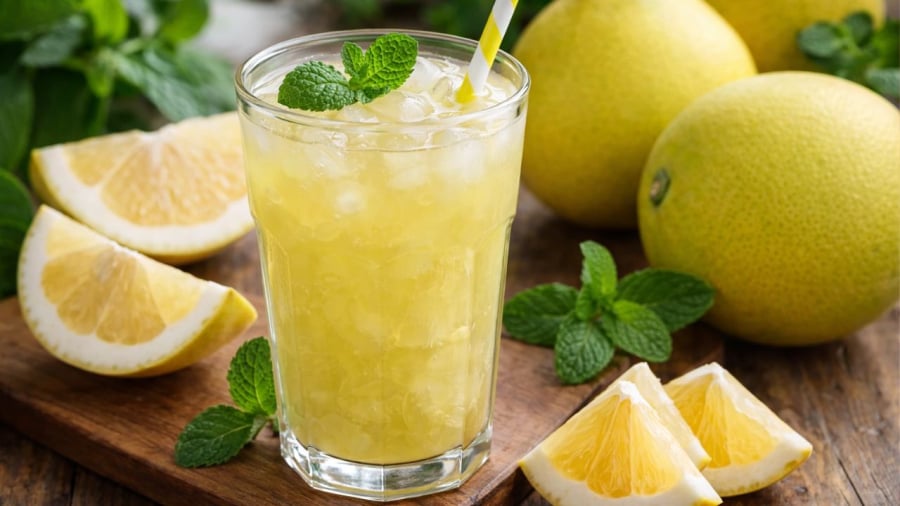 Nước ép bưởi là loại đồ uống hỗ trợ giảm cân, giúp ngăn ngừa tích tụ mỡ bụng, mỡ nội tạng.