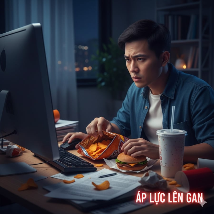 Thức khuya, ăn uống thiếu kiểm soát và lạm dụng đồ uống ngọt có thể âm thầm làm tổn thương gan theo thời gian.