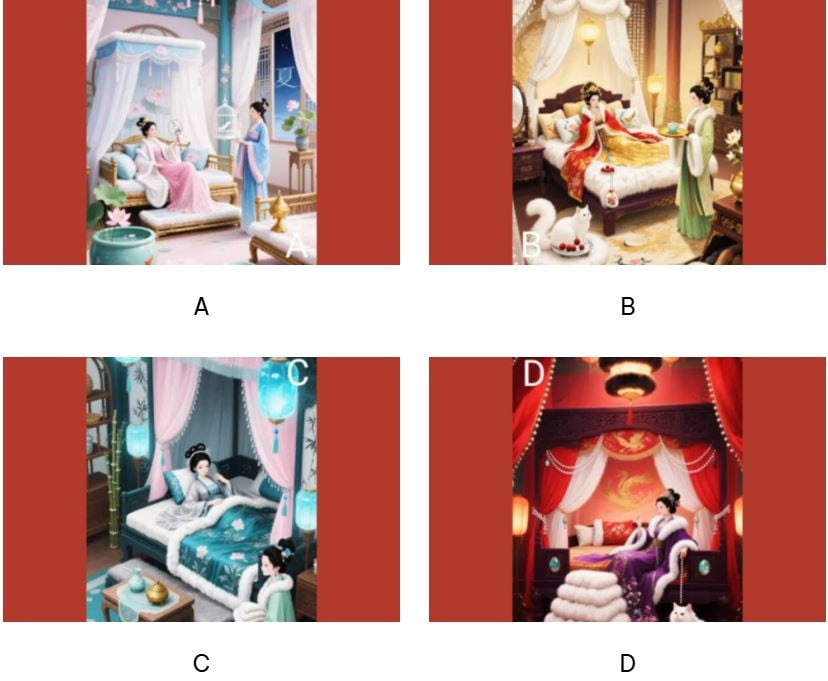 Hãy chọn 1 phòng ngủ bạn thích nhé!