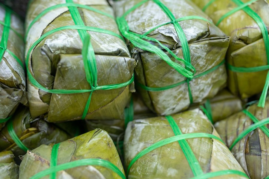 Sau Tết, giò lụa thường còn dư khá nhiều do đây là món ăn quen thuộc trong mâm cỗ