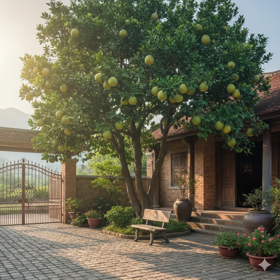 Trồng cây trước cửa nhà: 5 loài cây hút tài lộc, giữ bình an được nhiều gia đình Việt lựa chọn 19 Cây bưởi trồng trước cửa nhà vừa tạo bóng mát, vừa tượng trưng cho sự đủ đầy, tài lộc.