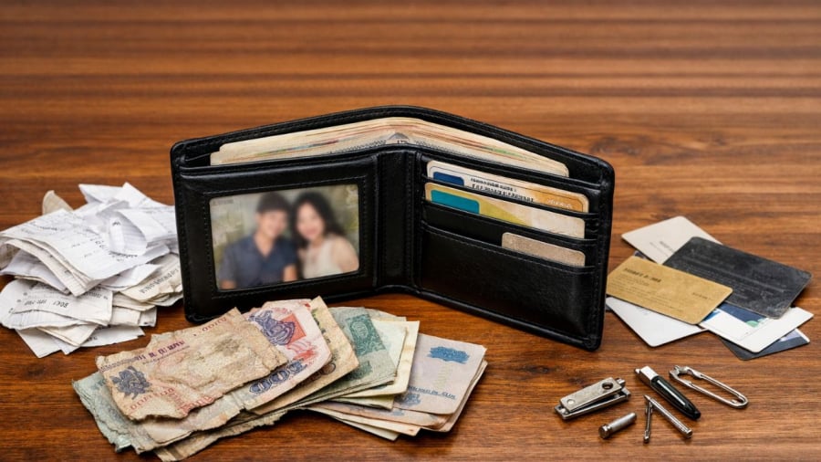 Ví tiền là nơi giữ tài lộc nên cần dọn ngay những thứ này